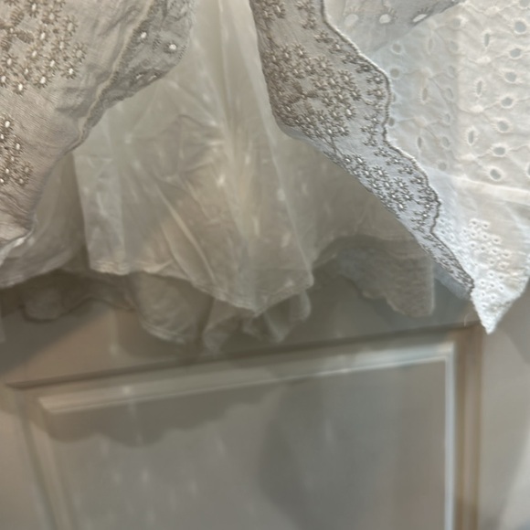 Eyelet Romper with Flutter Sleeves - Picture 3 of 3